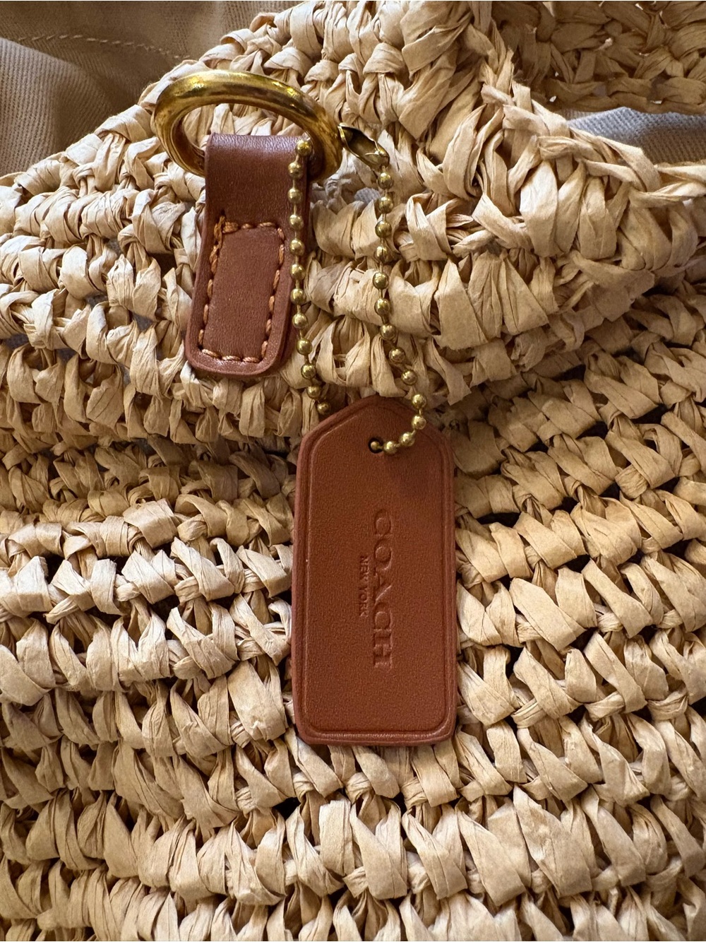 Natural Raffia Summer Beach Shoulder Bag - Picture 7 of 10